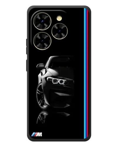 Чехол для Blackview Shark 9 с картинкой «Силуэт BMW в темноте»
