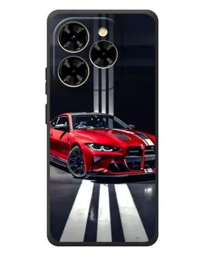 Чехол для Blackview Shark 9 с картинкой «Красная BMW на дороге»