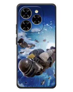 Чехол для Blackview Shark 9 с картинкой «Десант PUBG — прыжок»