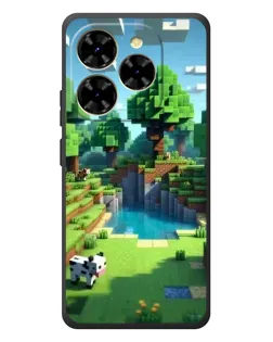 Чехол для Blackview Shark 9 с картинкой «Minecraft летний день»