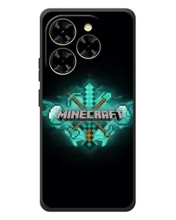 Чехол для Blackview Shark 9 с картинкой «Minecraft Diamond лого»