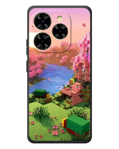 Чехол для Blackview Shark 9 с картинкой «Розовое дерево Minecraft» Чехол для Blackview Shark 9 с картинкой «Розовое дерево Minecraft»