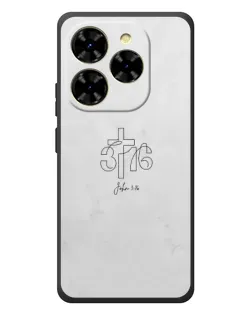 Чохол для Blackview Shark 9 з картинкою «Івана 3:16 Хрест»