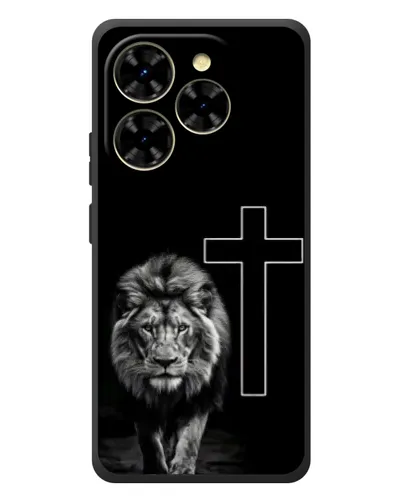 Чехол для Blackview Shark 9 с картинкой «Лев и Крест»