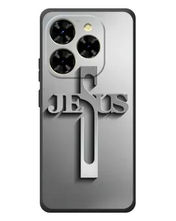 Чохол для Blackview Shark 9 з картинкою «Металевий хрест Jesus»