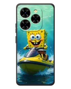 Чохол для Blackview Shark 9 з картинкою «Спанч Боб на гідроциклі»