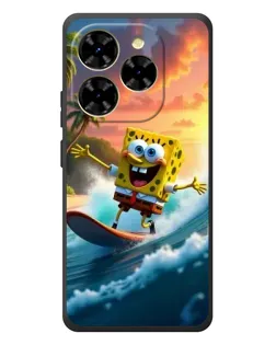 Чехол для Blackview Shark 9 с картинкой «Губка Боб серфингист»