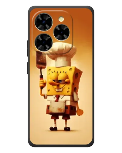 Чехол для Blackview Shark 9 с картинкой «Губка Боб повар»