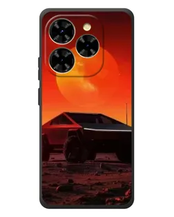 Чехол для Blackview Shark 9 с картинкой «Cybertruck на Марсе»