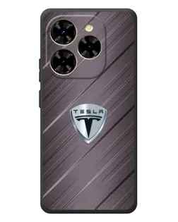 Чехол для Blackview Shark 9 с картинкой «Металлическая текстура Tesla»