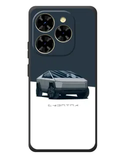 Чехол для Blackview Shark 9 с картинкой «Серебристый Cybertruck Tesla»