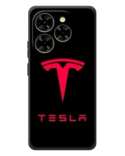 Чехол для Blackview Shark 9 с картинкой «Tesla Red Logo»