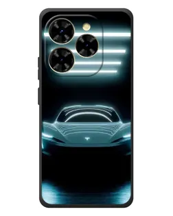 Чехол для Blackview Shark 9 с картинкой «Tesla в неоне»