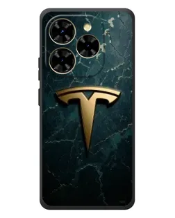 Чехол для Blackview Shark 9 с картинкой «Мраморная Tesla Gold»
