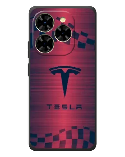 Чехол для Blackview Shark 9 с картинкой «Тесла красный карбон» Чехол для Blackview Shark 9 с картинкой «Тесла красный карбон»