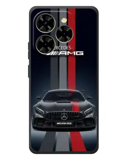Чехол для Blackview Shark 9 с картинкой «Mercedes — белый карбон»