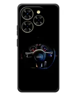 Чехол для Blackview Shark 9 с картинкой «Салон Audi — руль»