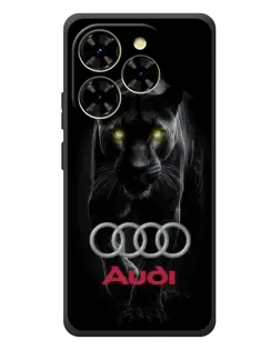 Чехол для Blackview Shark 9 с картинкой «Пантера и Audi»
