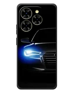 Чехол для Blackview Shark 9 с картинкой «Неоновый взгляд Audi»