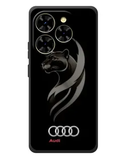 Чехол для Blackview Shark 9 с картинкой «Графика — пантера и Audi»