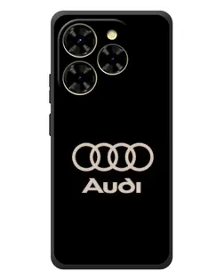 Чехол для Blackview Shark 9 с картинкой «Audi — золотой логотип»