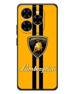 Чехол для Blackview Shark 9 с картинкой «Lamborghini Stripe желтый»