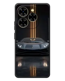 Чехол для Blackview Shark 9 с картинкой «Lamborghini золотые линии»