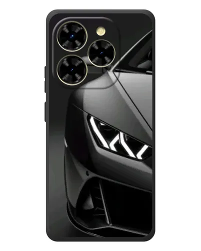 Чехол для Blackview Shark 9 с картинкой «Lamborghini фары детализация»