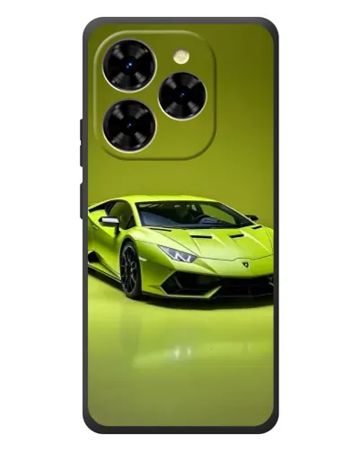Чехол для Blackview Shark 9 с картинкой «Салатовый Lamborghini Huracan»