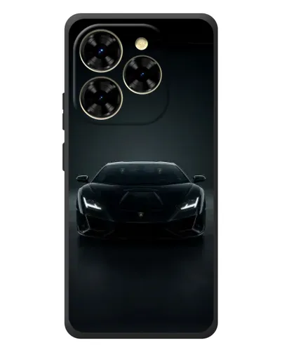 Чехол для Blackview Shark 9 с картинкой «Черный Lamborghini Aventador»