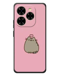 Чехол для Blackview Shark 9 с картинкой «Pusheen сердце»
