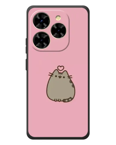 Чехол для Blackview Shark 9 с картинкой «Pusheen сердце»