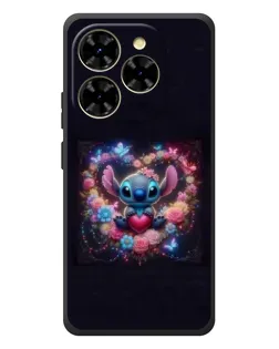 Чехол для Blackview Shark 9 с картинкой «Stitch в цветах»