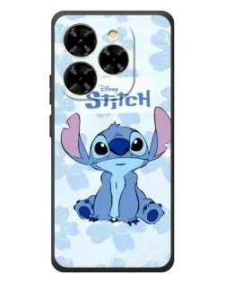 Чехол для Blackview Shark 9 с картинкой «Stitch среди цветов»