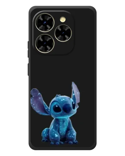 Чехол для Blackview Shark 9 с картинкой «Стич на черном»