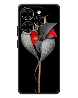 Чохол для Blackview Shark 9 з картинкою «Срібна фантазійна квітка»