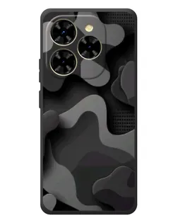 Чохол для Blackview Shark 9 з картинкою «Темний абстрактний камуфляж»