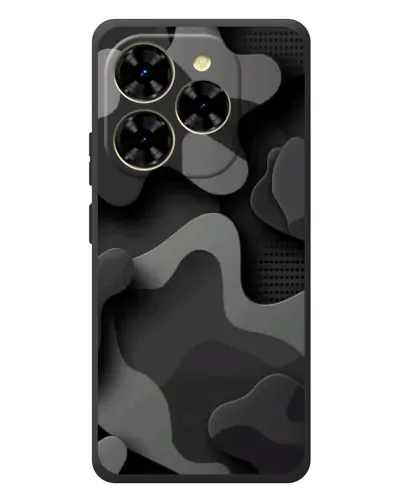 Чехол для Blackview Shark 9 с картинкой «Темный абстрактный камуфляж»