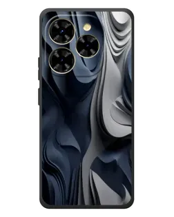 Чохол для Blackview Shark 9 з картинкою «Об'ємні сині складки»