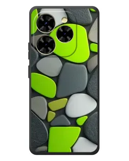 Чехол для Blackview Shark 9 с картинкой «Яркая неоновая галька»