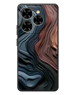 Чехол для Blackview Shark 9 с картинкой «Цветные волны каньона»