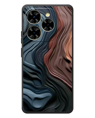 Чехол для Blackview Shark 9 с картинкой «Цветные волны каньона»