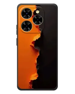 Чехол для Blackview Shark 9 с картинкой «Оранжевый разлом»