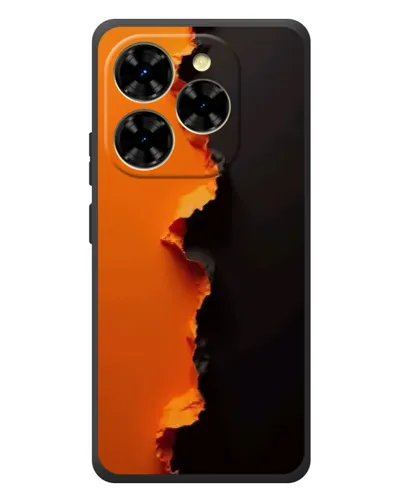 Чехол для Blackview Shark 9 с картинкой «Оранжевый разлом»