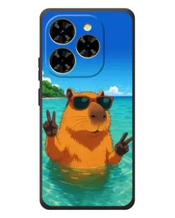 Чехол для Blackview Shark 9 с картинкой «Морская капибара»