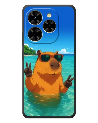 Чехол для Blackview Shark 9 с картинкой «Морская капибара»