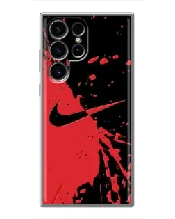 Чохол для Blackview Wave 10 з картинкою «Червоні бризки Nike»