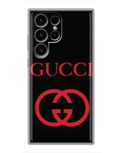 Чехол для Blackview Wave 10 с картинкой «Gucci — красный логотип»