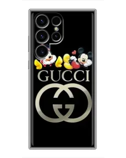 Чехол для Blackview Wave 10 с картинкой «Gucci — герои Disney»