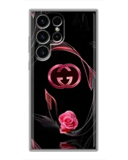 Чехол для Blackview Wave 10 с картинкой «Gucci — неоновая роза»